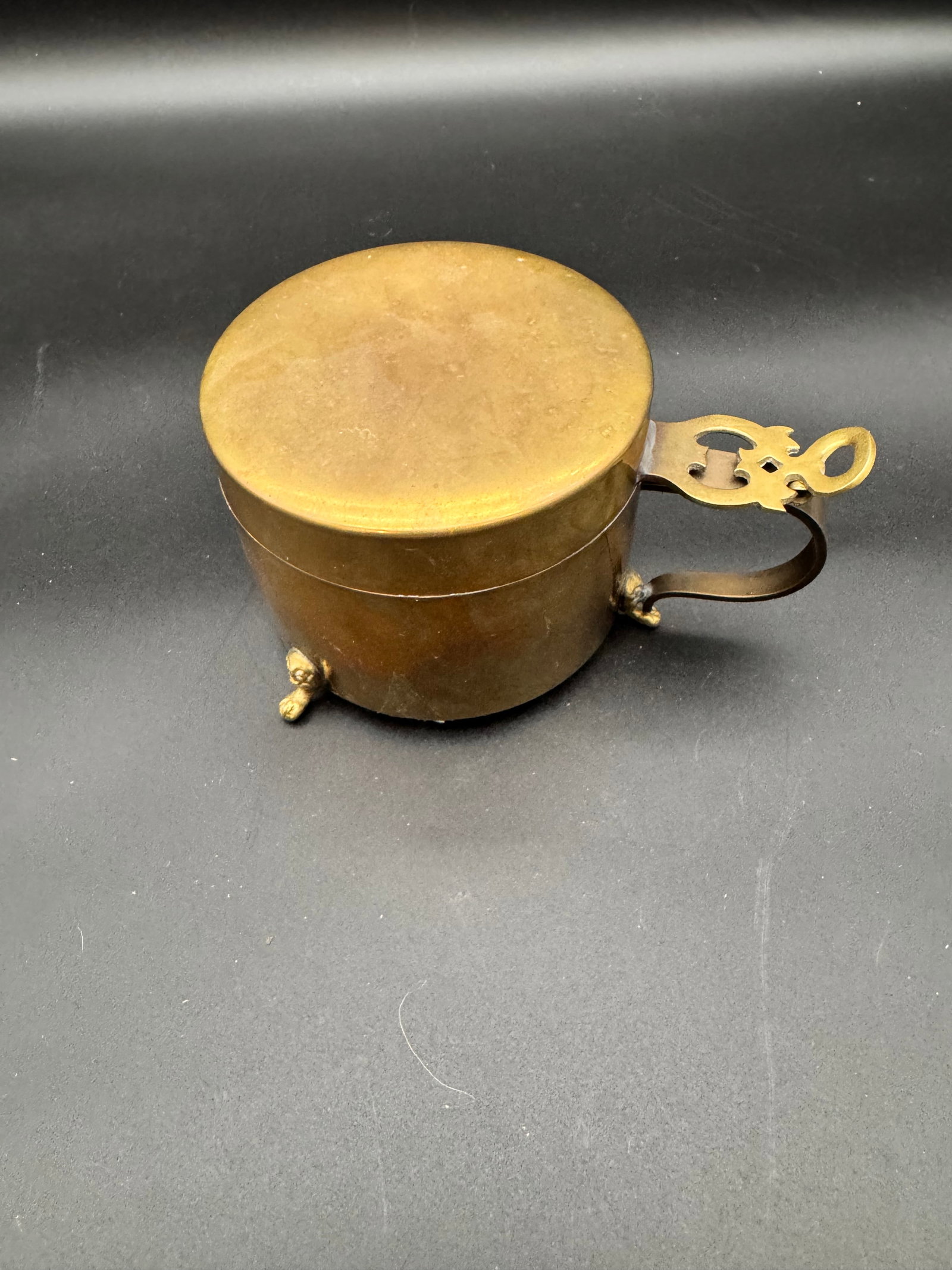 Brass Pot / Wine Cooler/ Trinket Box with Lid (1 of 6)
