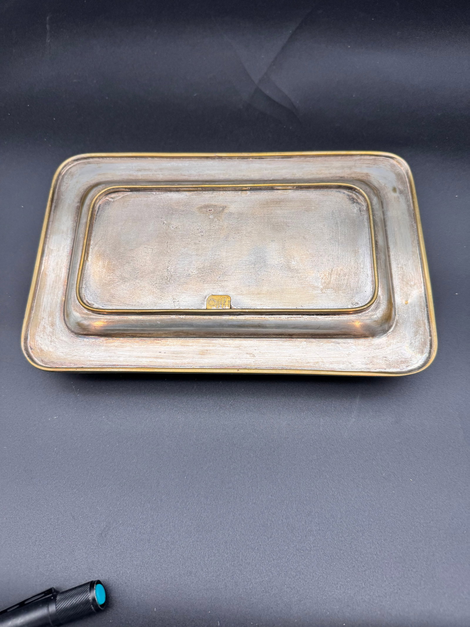 Vintage Mexican Trinket / Coin / Or Cordial Tray with Inlay - 8