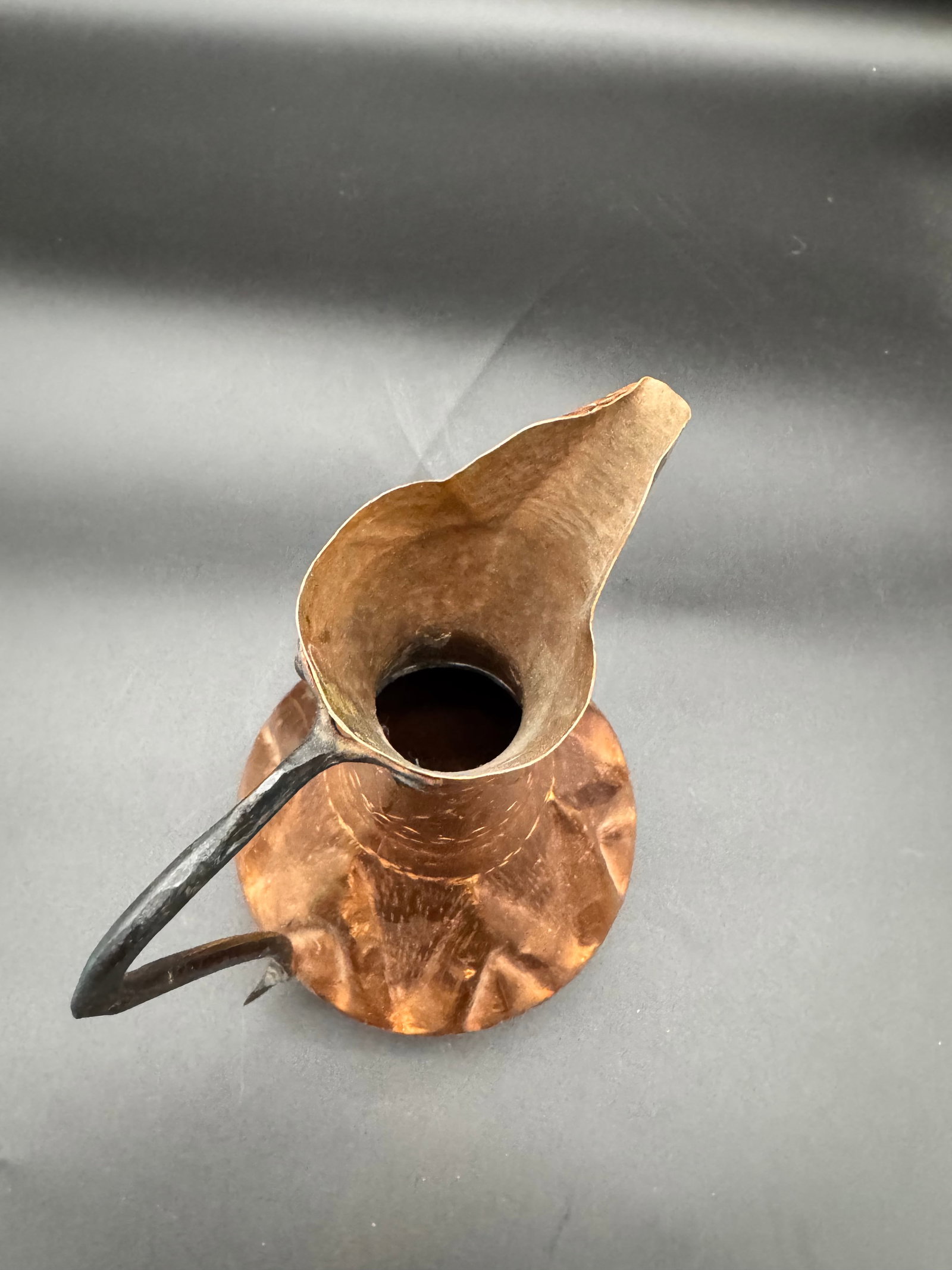 Handcrafted Antique Copper Pitcher - 4