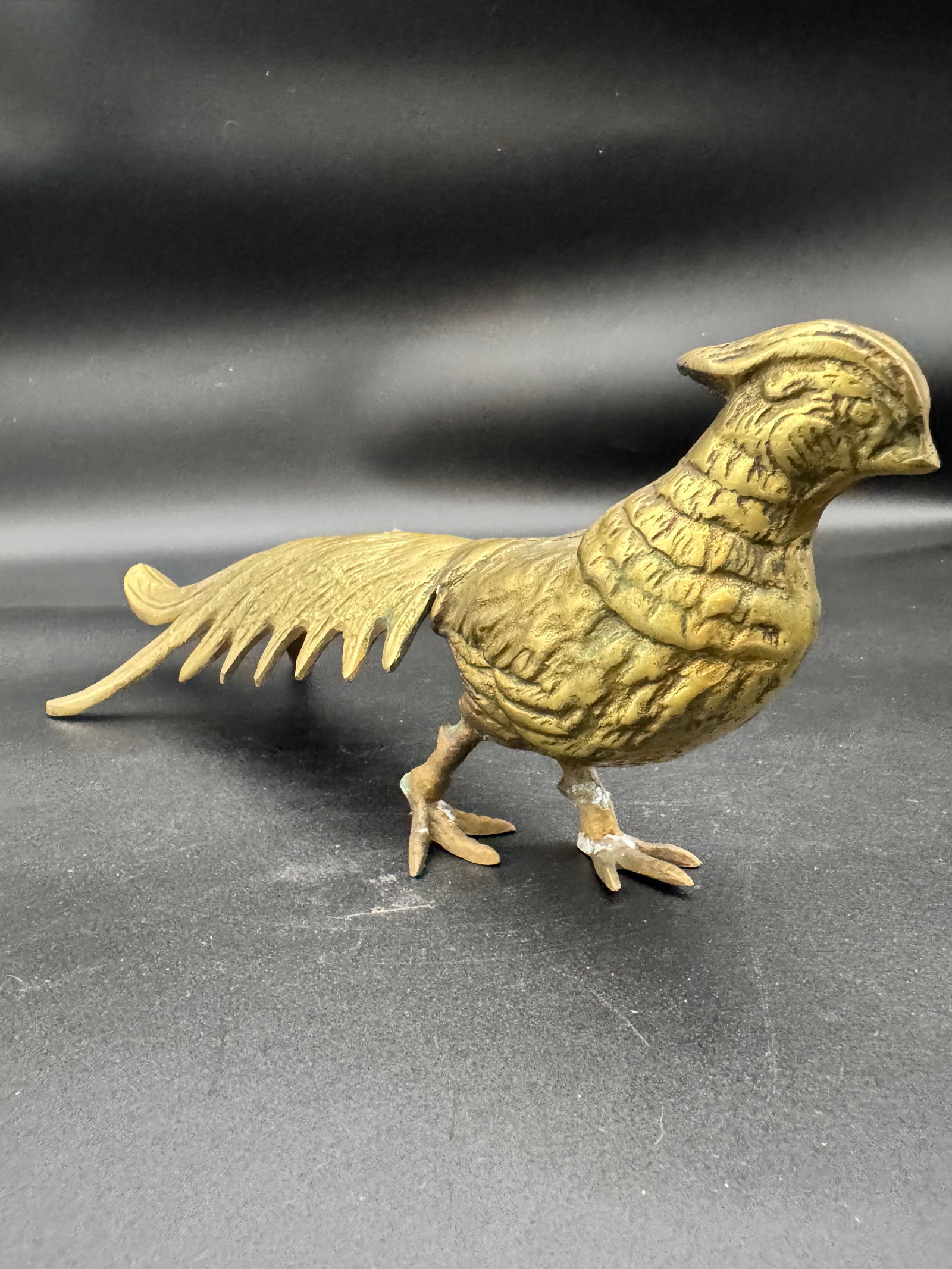 Vintage Brass Pheasant - 3