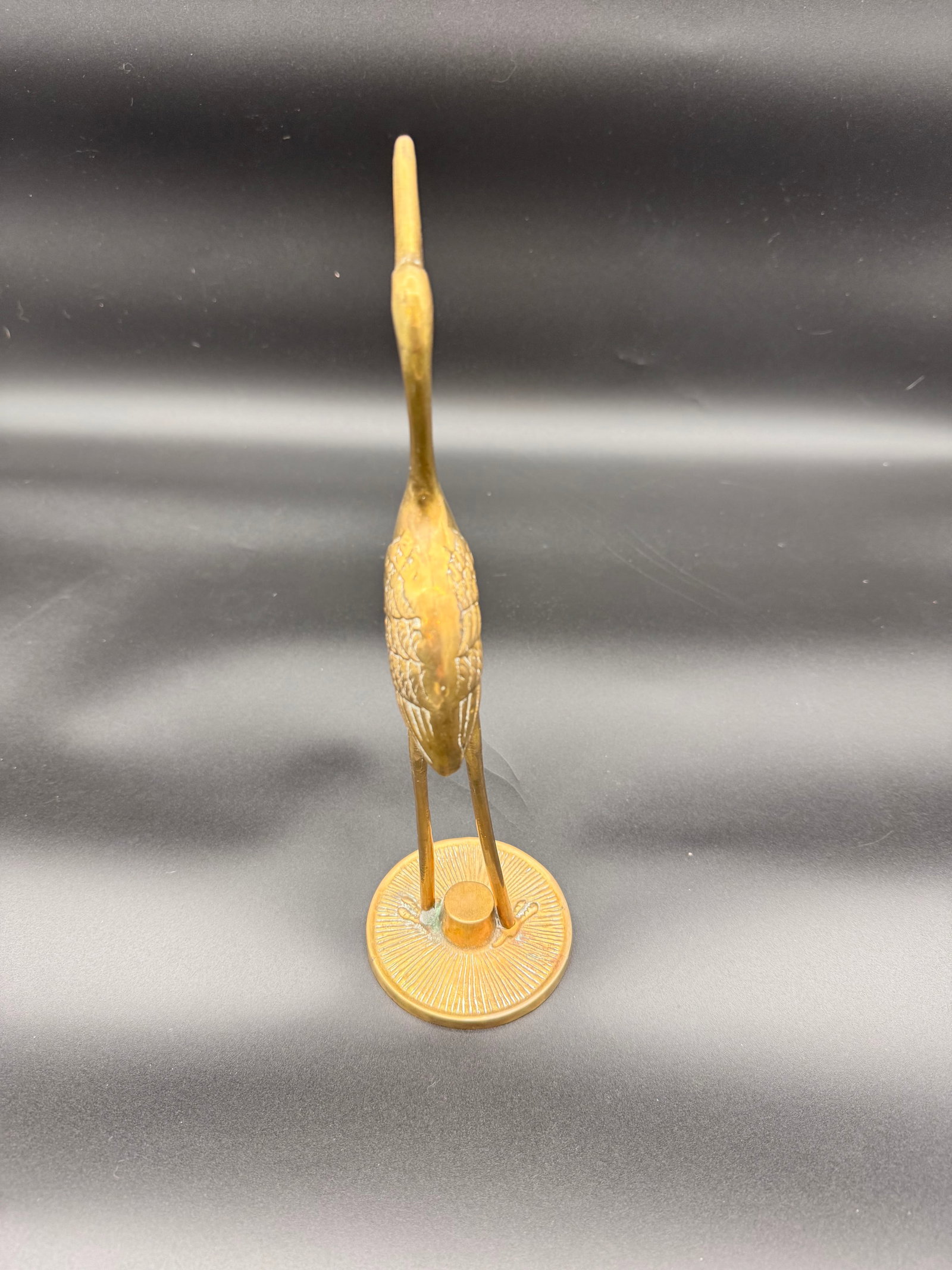 Brass Crane Statue - 3