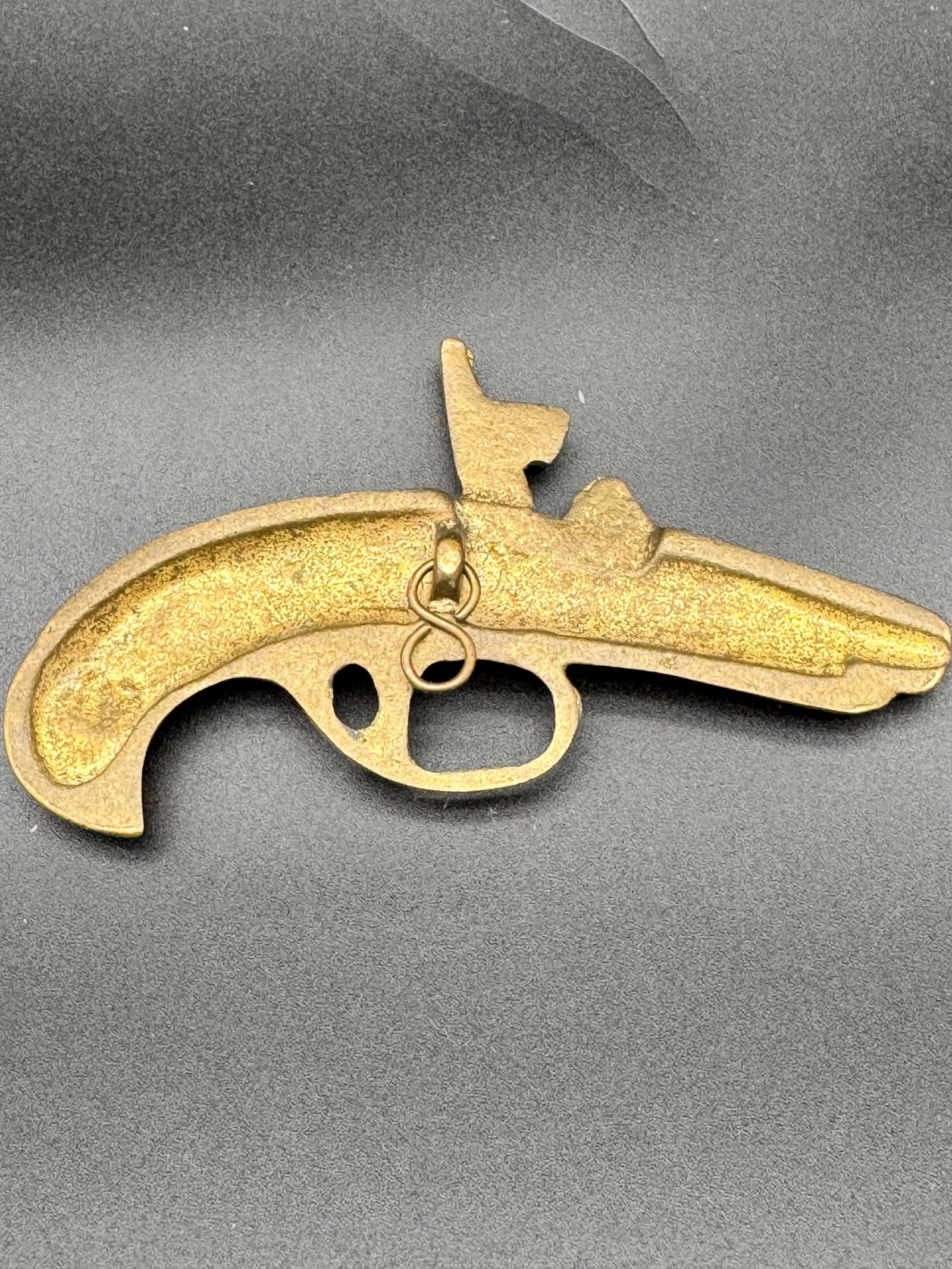 Brass Replica Flintlock Pistol - 2