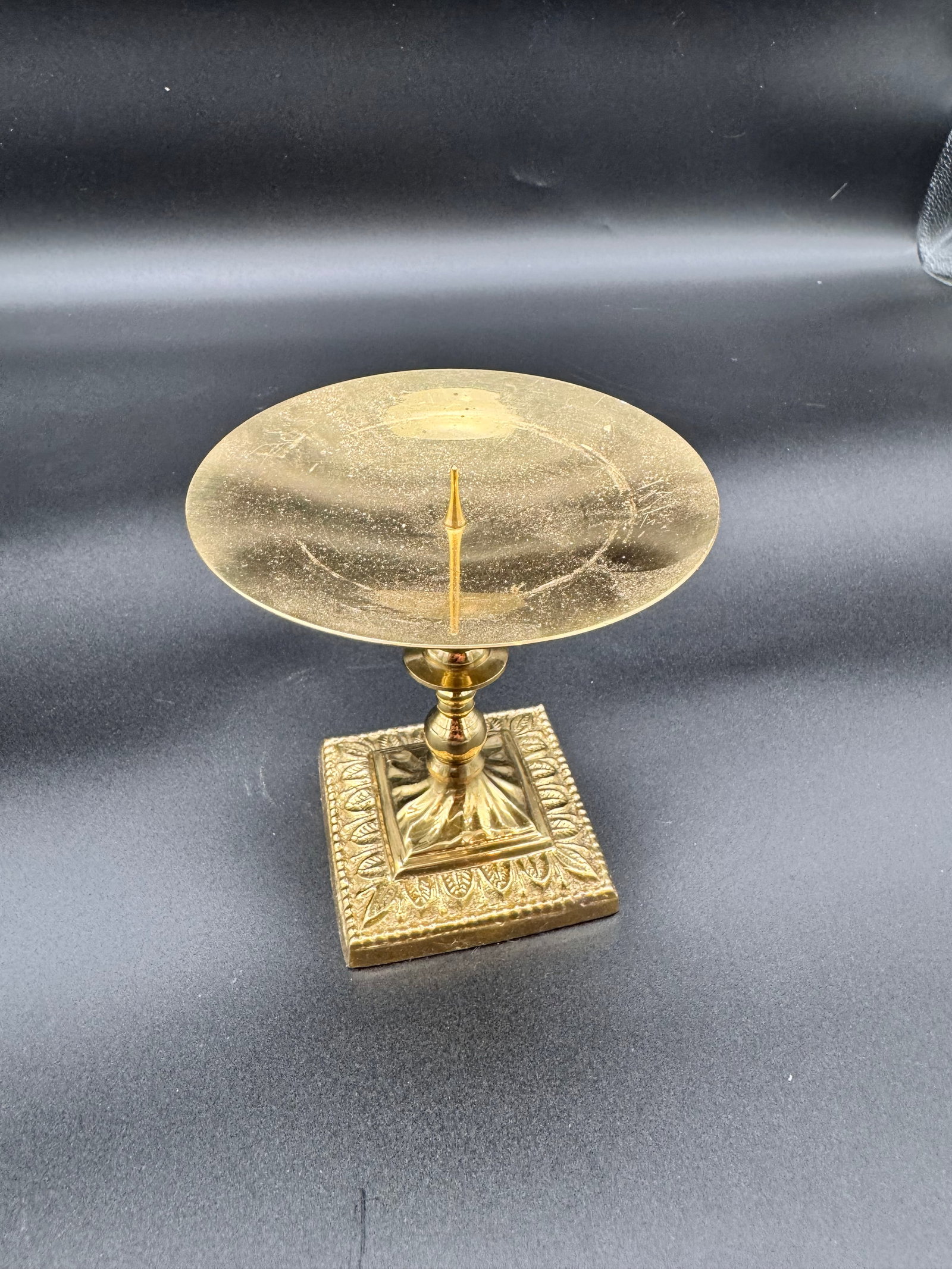 Brass Candle Pedestal Stand (1 of 2)