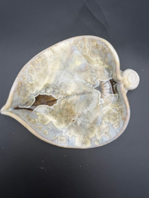 Handcrafted Trinket Leaf Dish - 7
