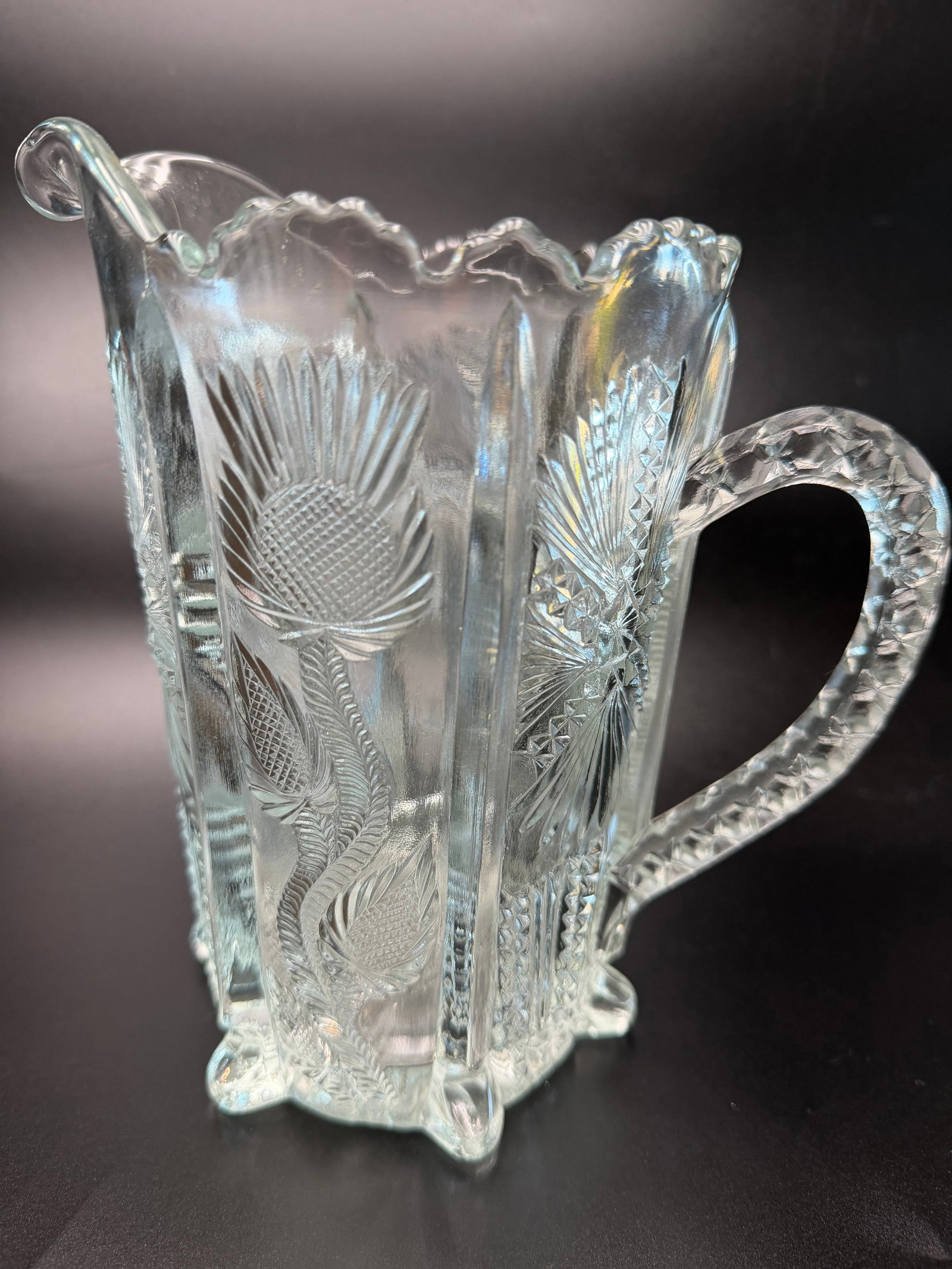 Higbee Pressed Glass Pitcher (1 of 8)