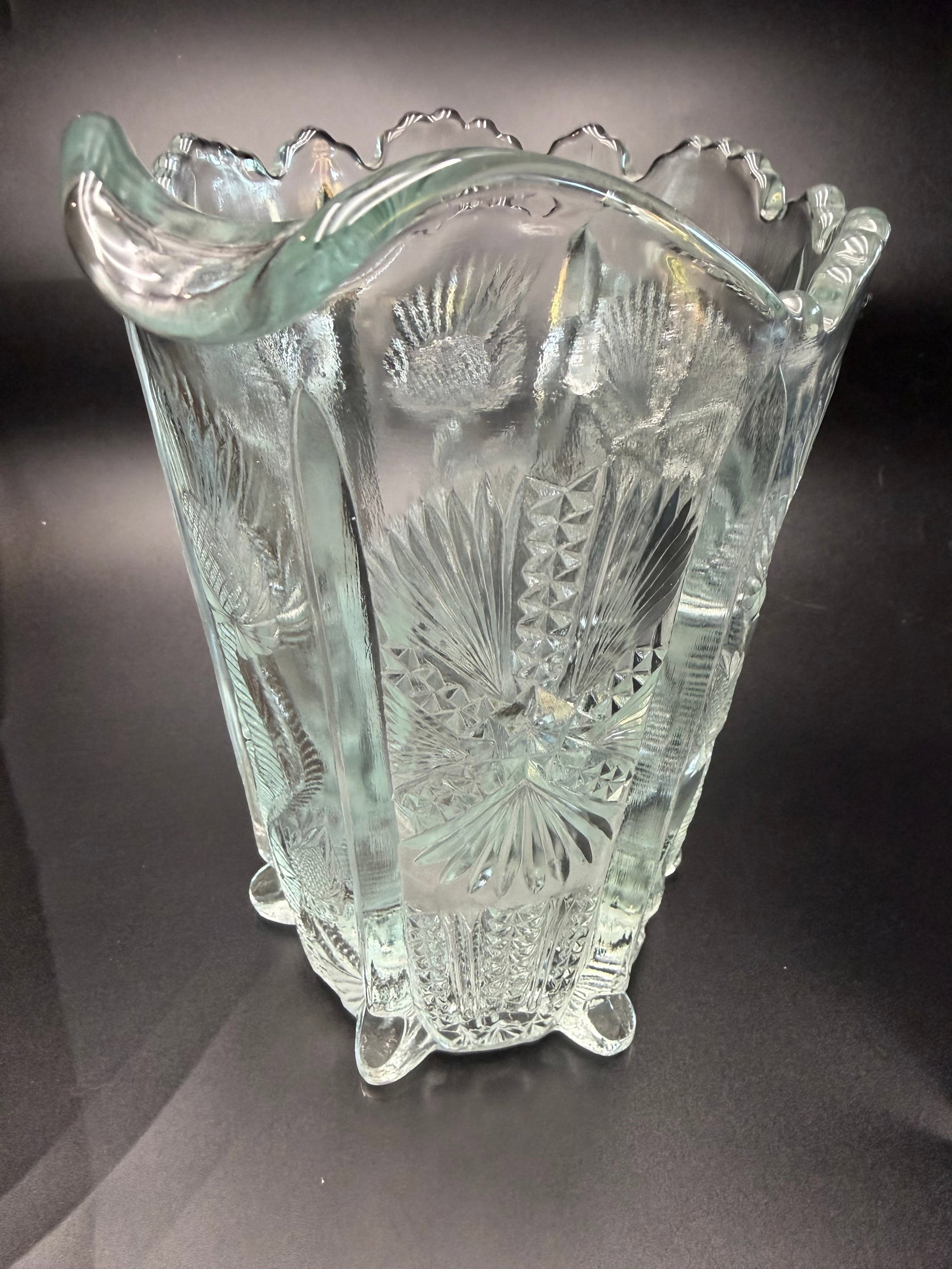 Higbee Pressed Glass Pitcher - 4