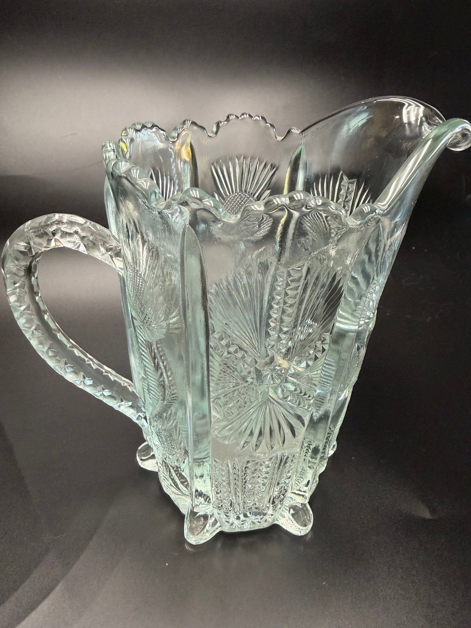 Higbee Pressed Glass Pitcher - 5