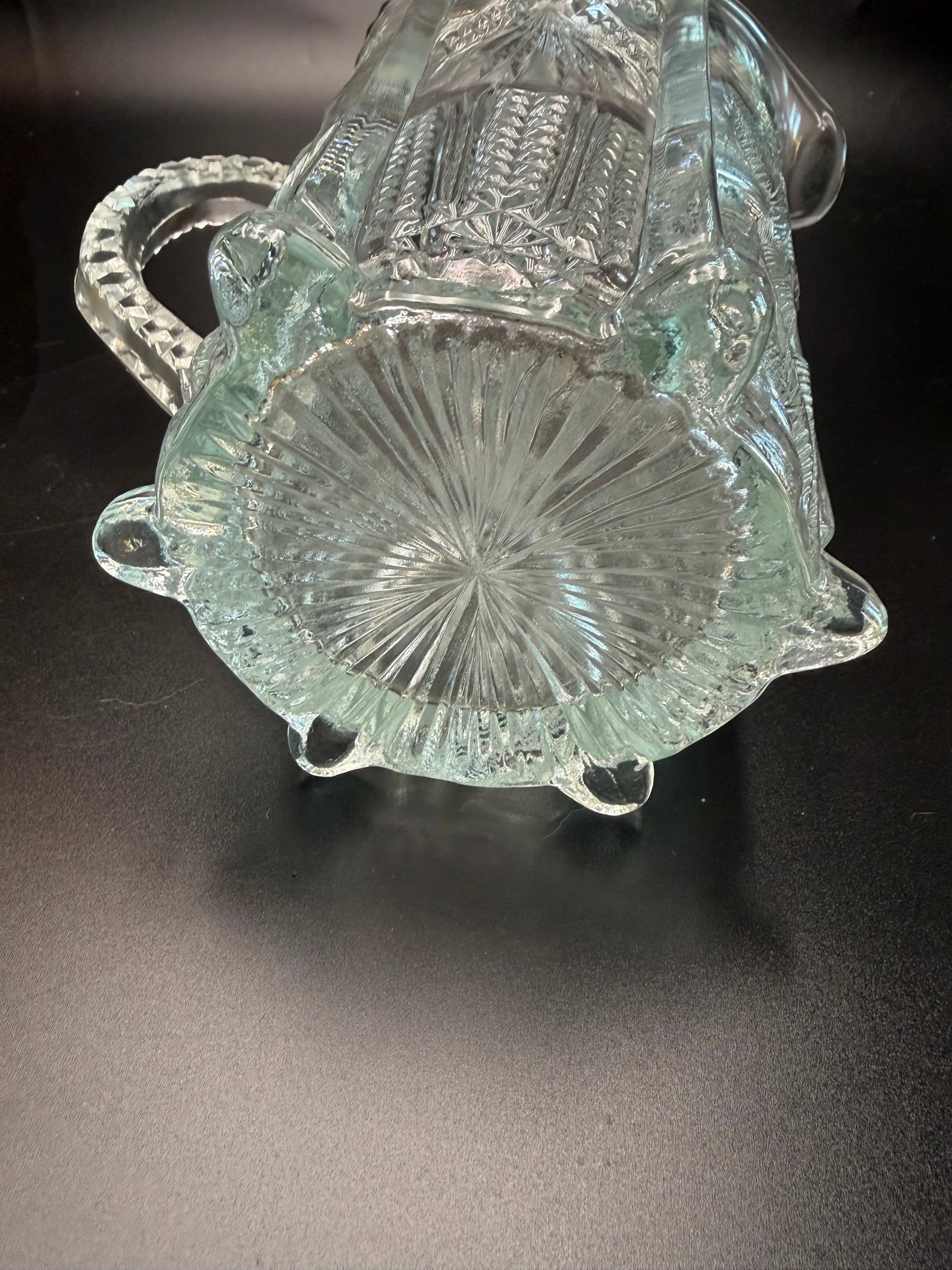 Higbee Pressed Glass Pitcher - 7