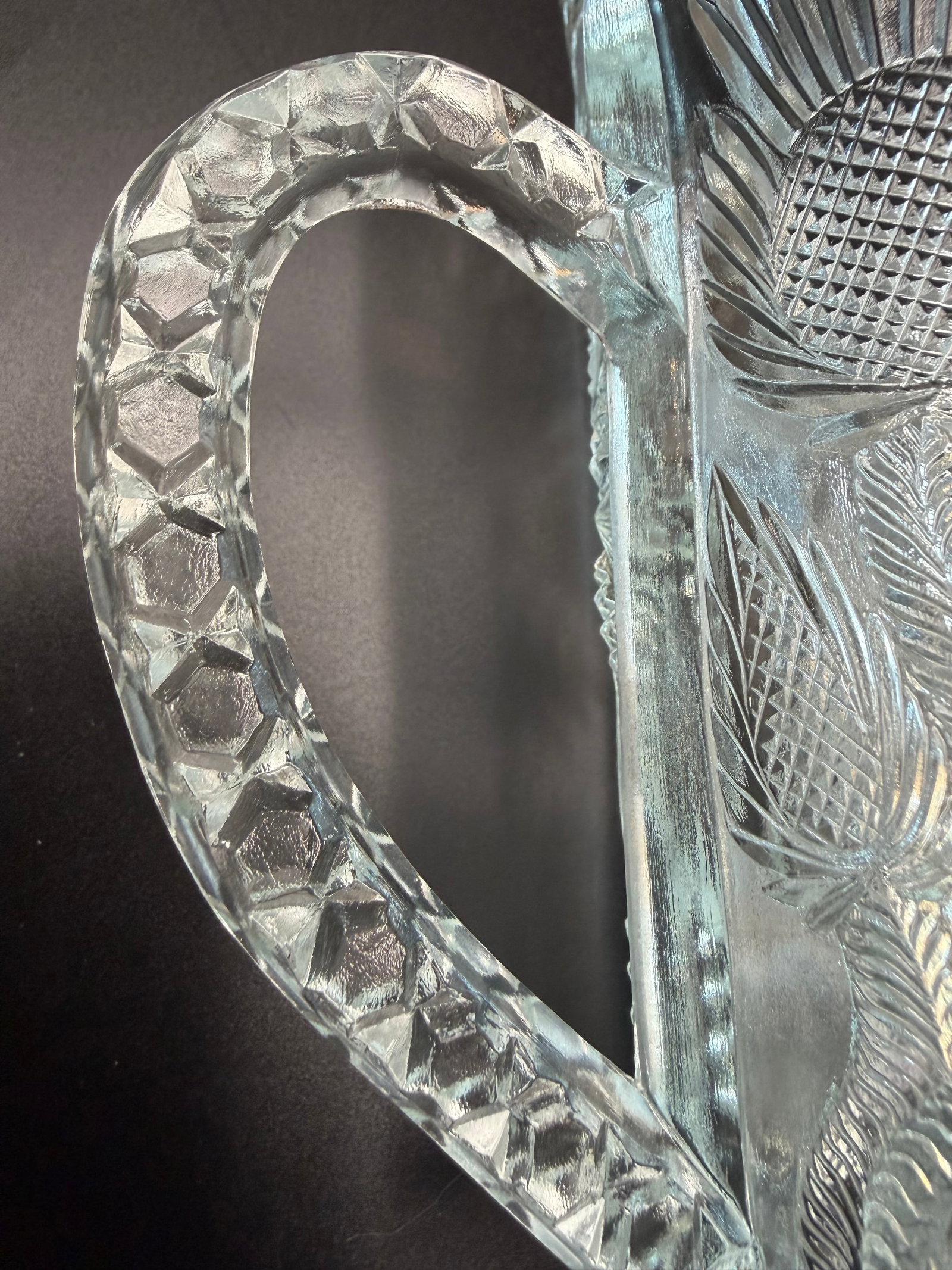 Higbee Pressed Glass Pitcher - 8