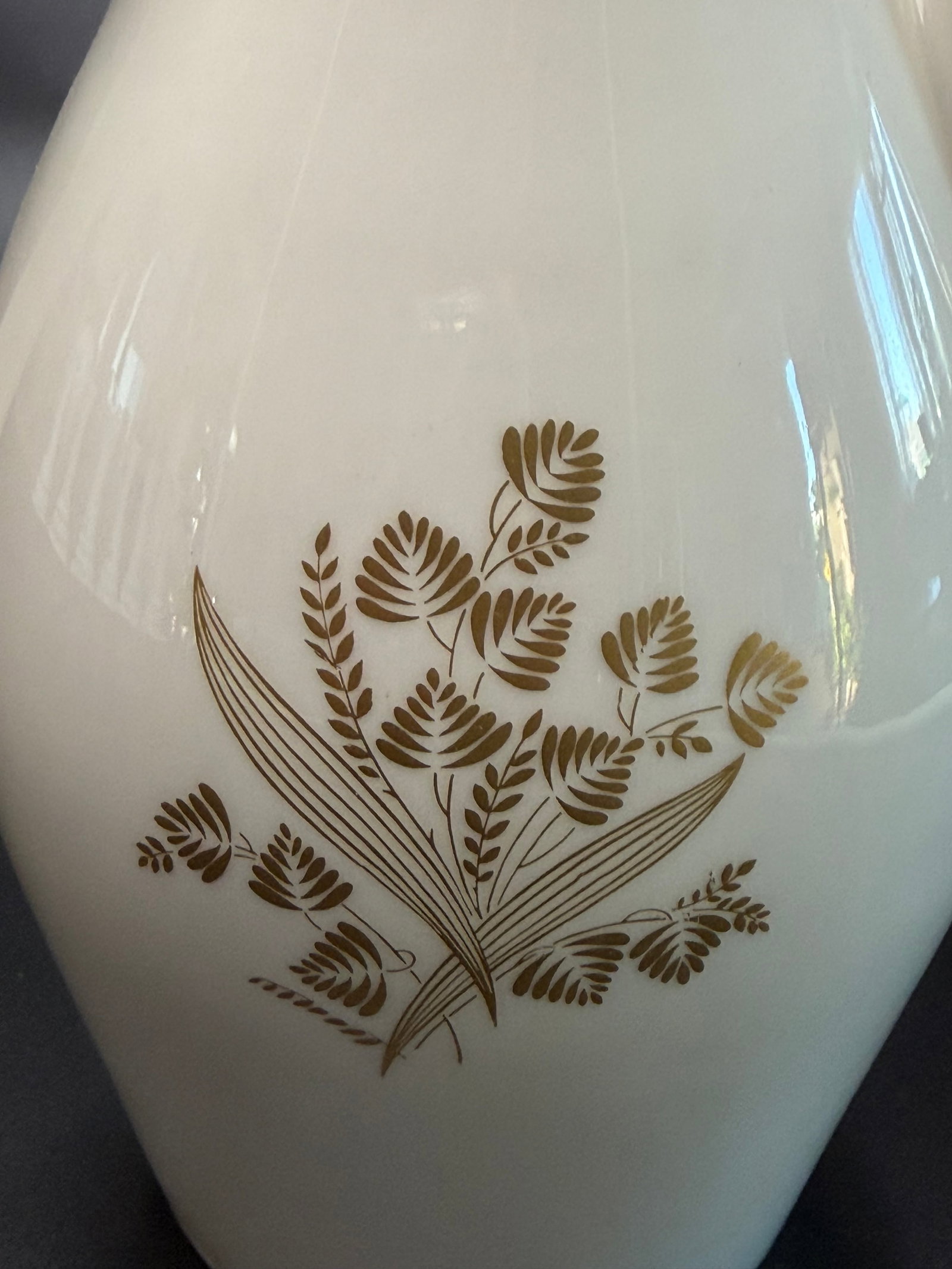 Vintage Castleton China Coffee Pot in Golden Meadow Pattern - 2