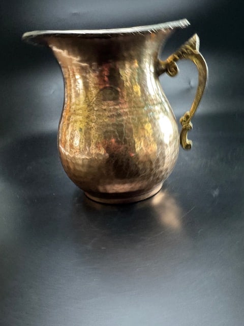Vintage Hammered Copper Pitcher (1 of 9)