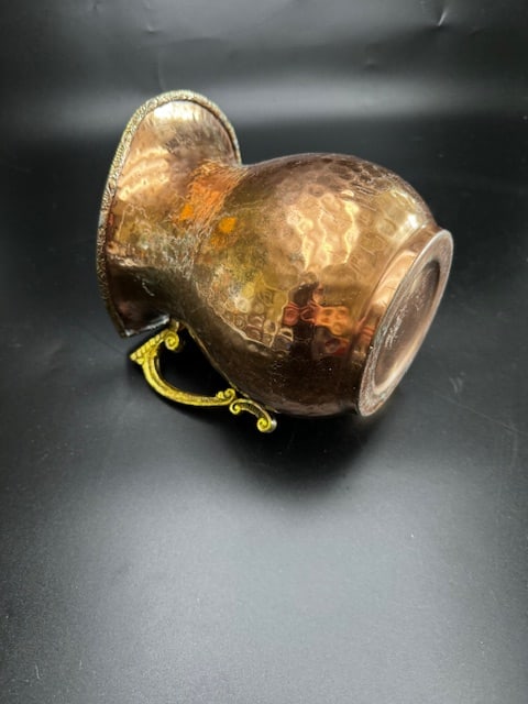 Vintage Hammered Copper Pitcher - 6