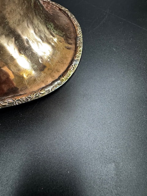 Vintage Hammered Copper Pitcher - 9