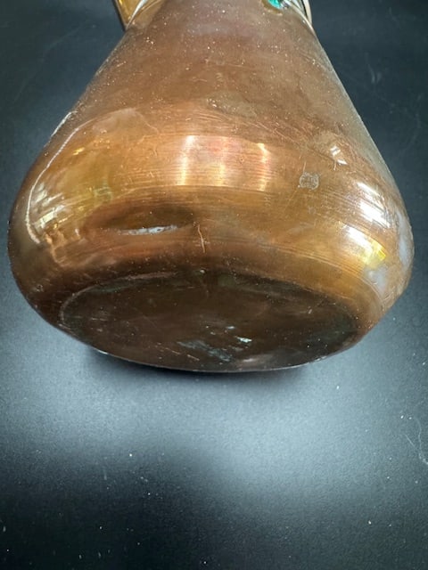 Vintage Rustic Copper Hearth / Camp Kettle - 8