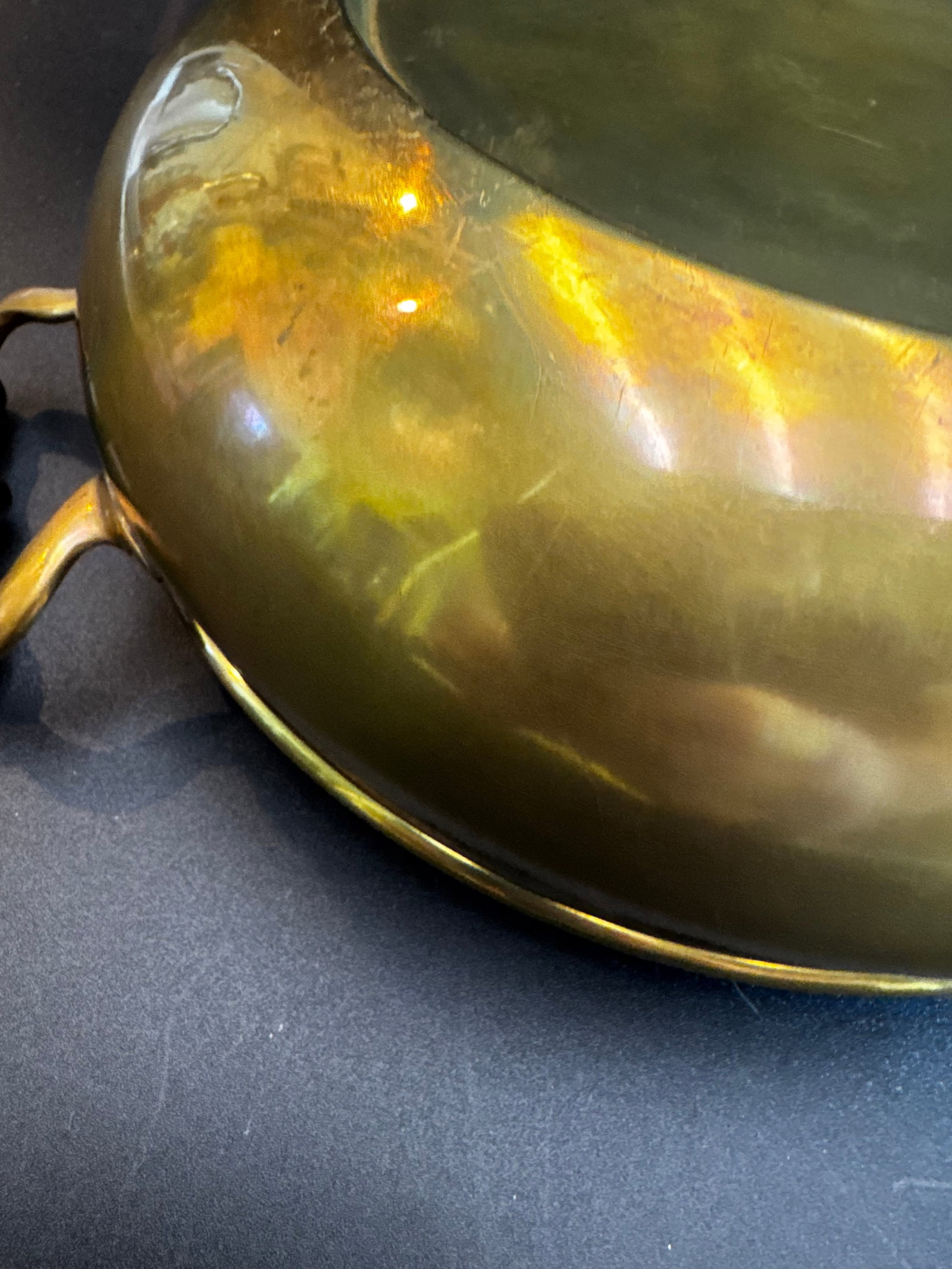 19th Century Continental Brass Basin - 5