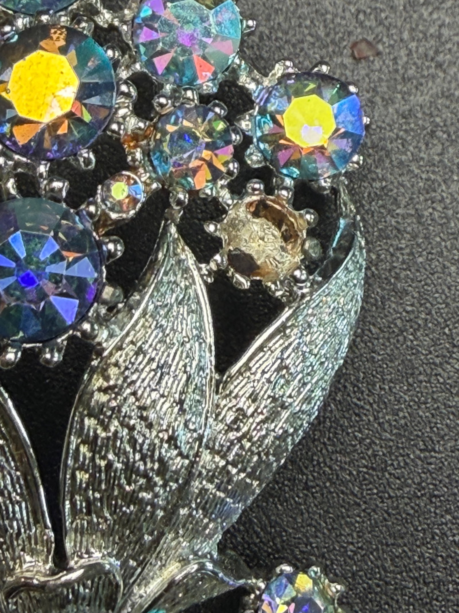 Floral Gem Brooch - 2