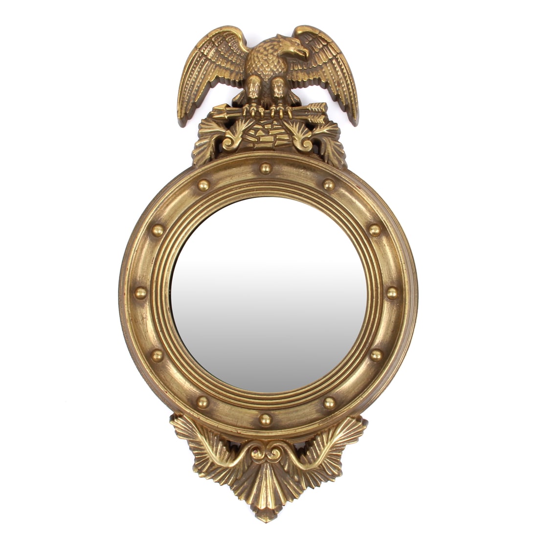 Gilt Federal Style Convex Wall Mirror (1 of 7)
