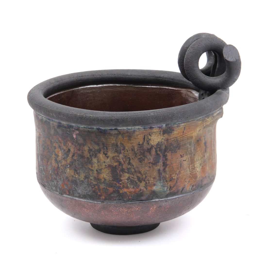 Henry Casilli Raku Art Pottery Bowl (1 of 7)