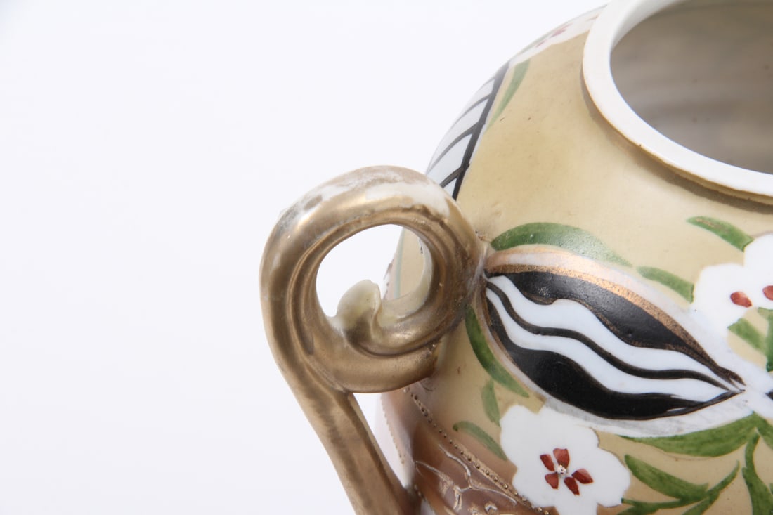 Large Nippon Hand-painted Vase - 8