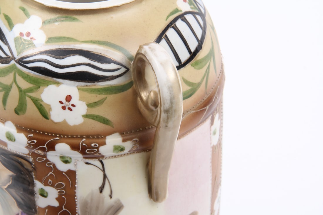 Large Nippon Hand-painted Vase - 9