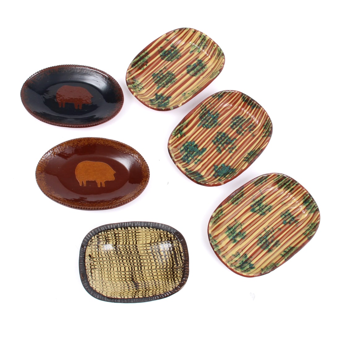 Jeff White, Foltz, and Williamsburg Folk Art Pottery Plates (1 of 9)