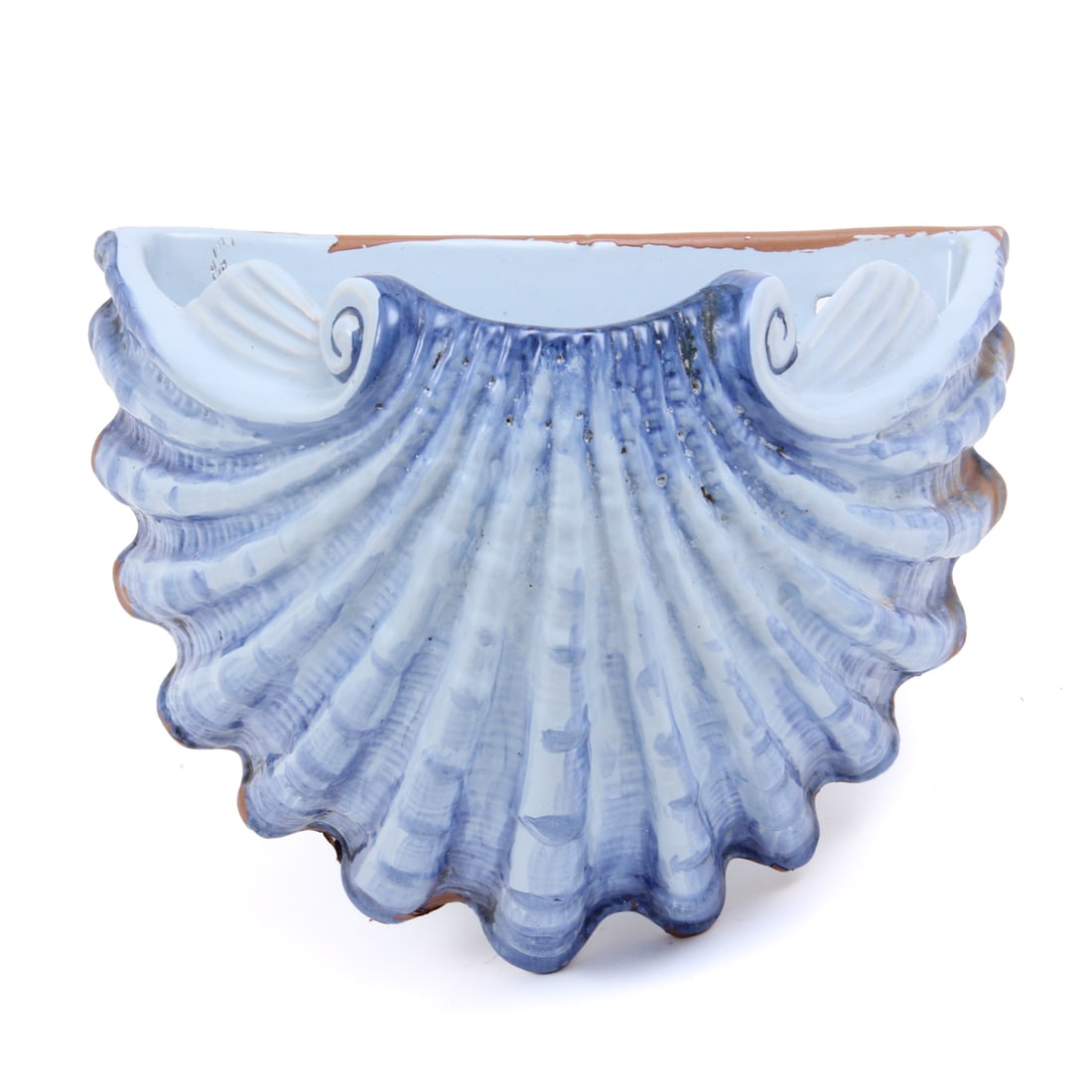 Italian Pottery Shell Wall Pocket Hanging (1 of 8)