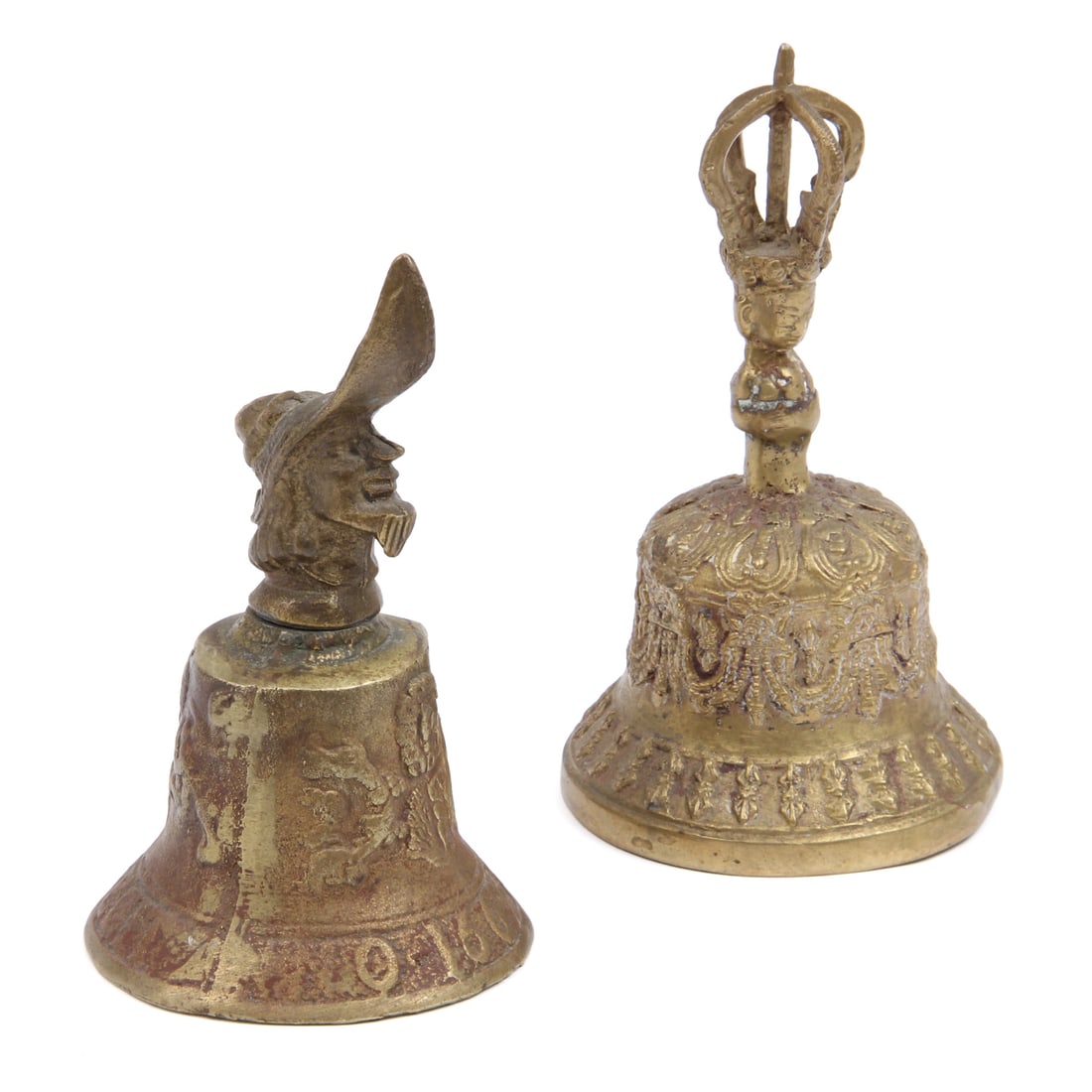 Pair of Ornate Brass Bells (1 of 10)