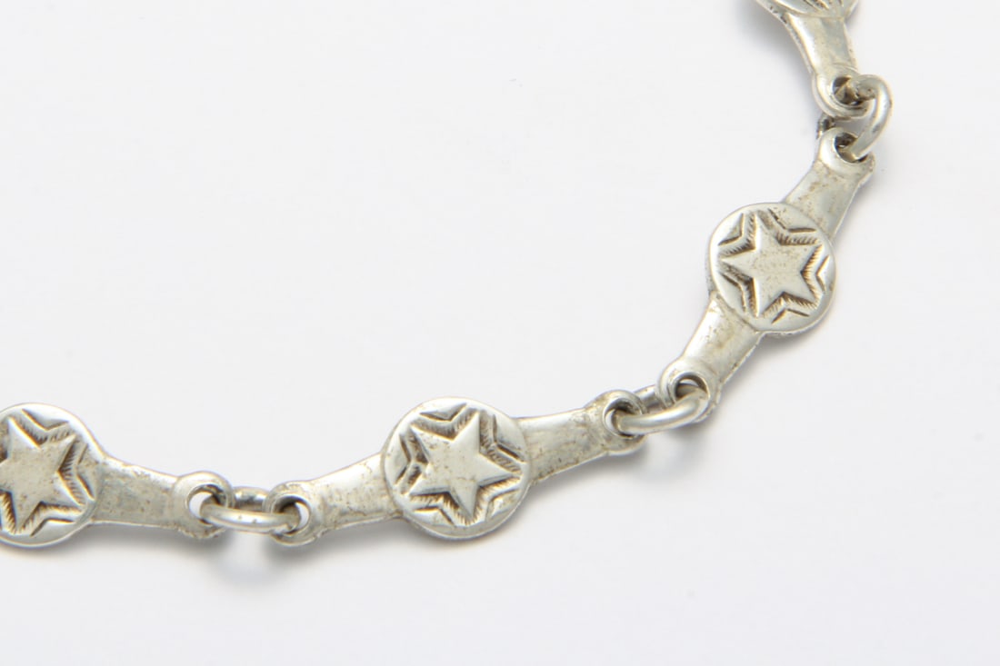 Designer Sterling Silver 925 Star Pattern Bracelet - 3