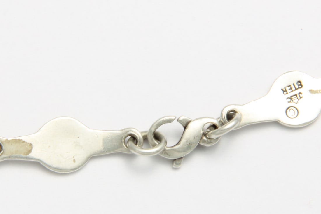 Designer Sterling Silver 925 Star Pattern Bracelet - 5