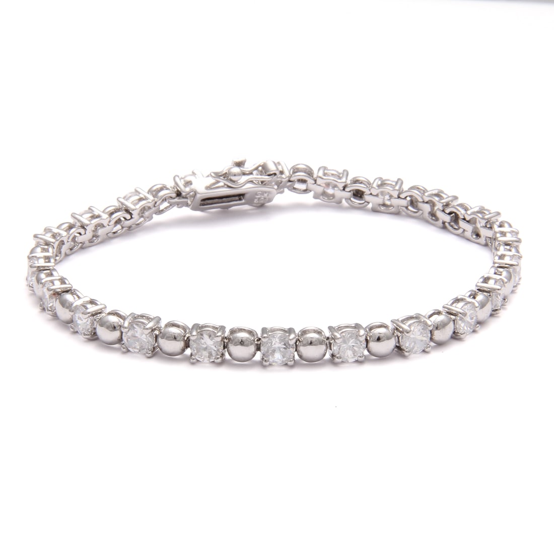 Sterling Silver and CZ Tennis Bracelet (1 of 5)