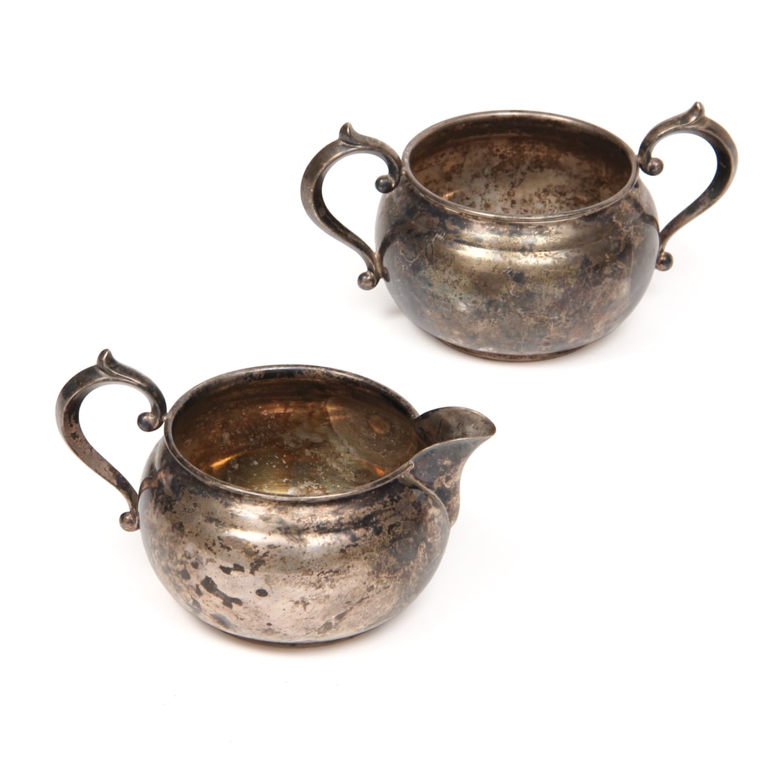 Gorham Sterling Silver Creamer & Sugar (1 of 6)