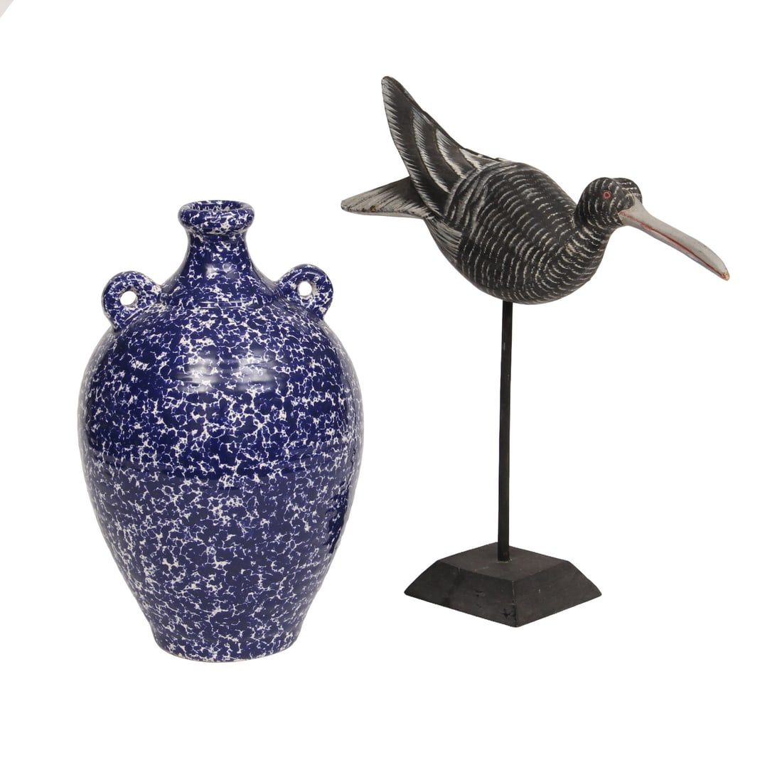 Folk Art Style Bird and Jug (1 of 5)