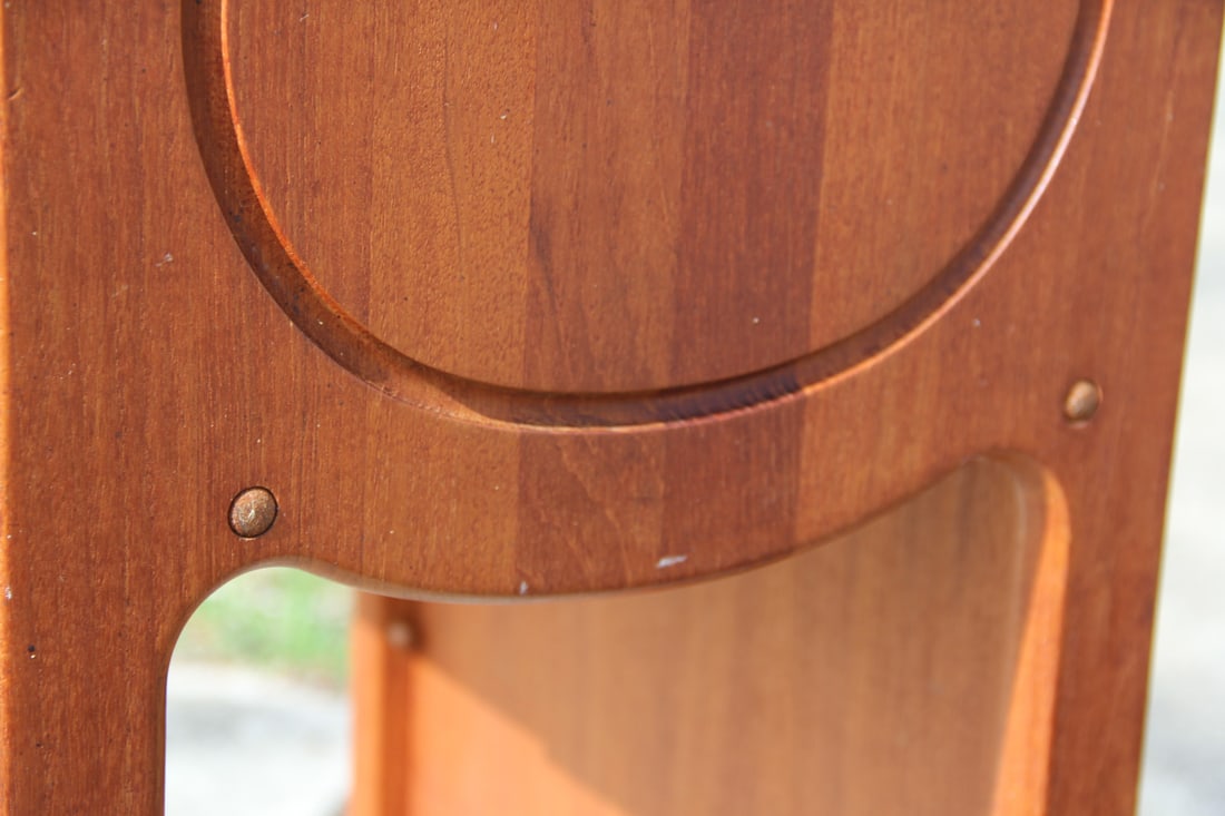 Danish Teak Tambour Phone Table - 15