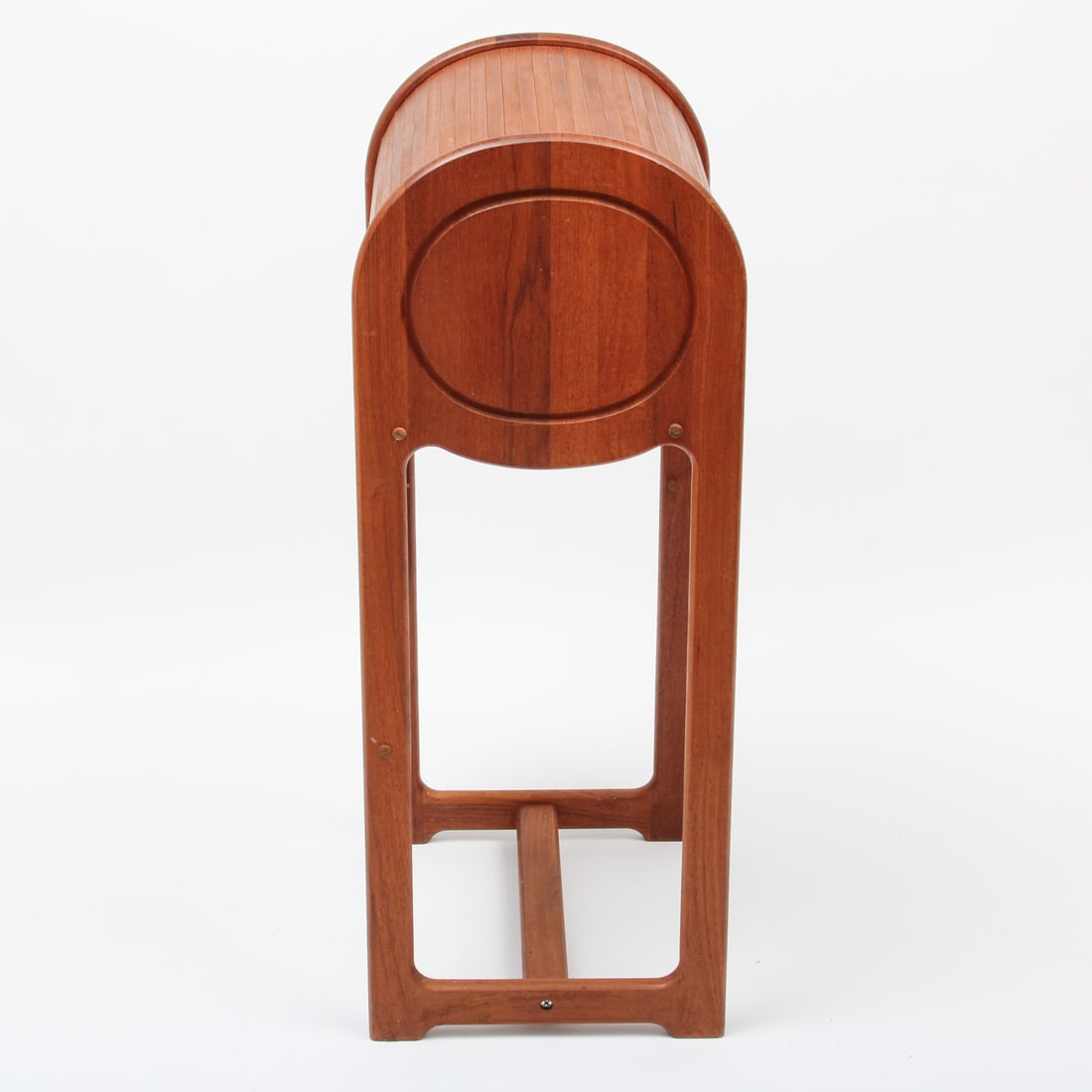 Danish Teak Tambour Phone Table - 4