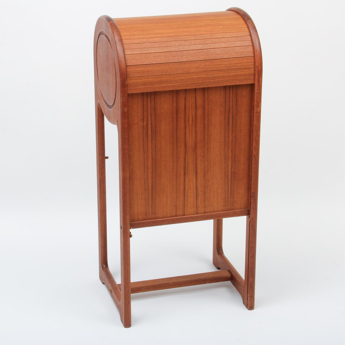 Danish Teak Tambour Phone Table - 5