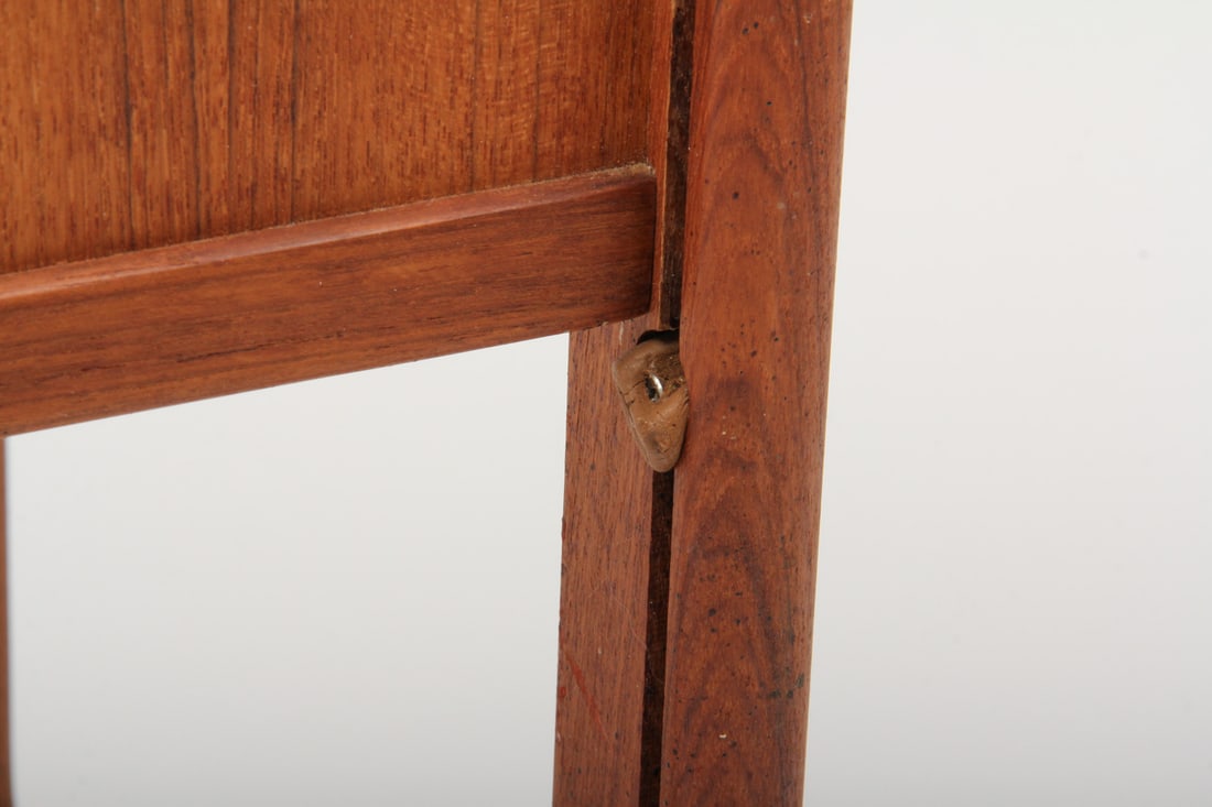 Danish Teak Tambour Phone Table - 7