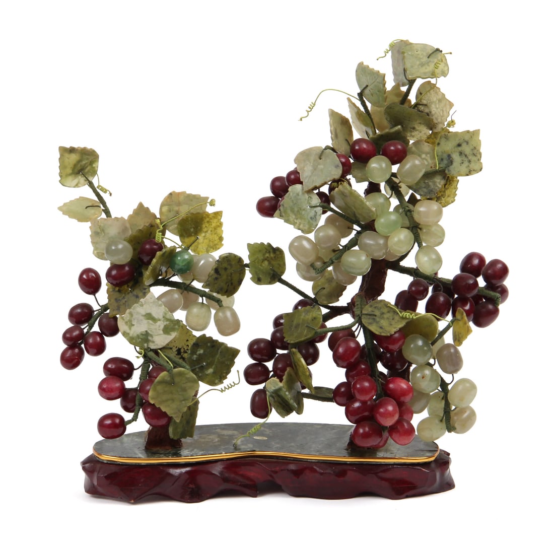 Jade Grape Tree Sculpture