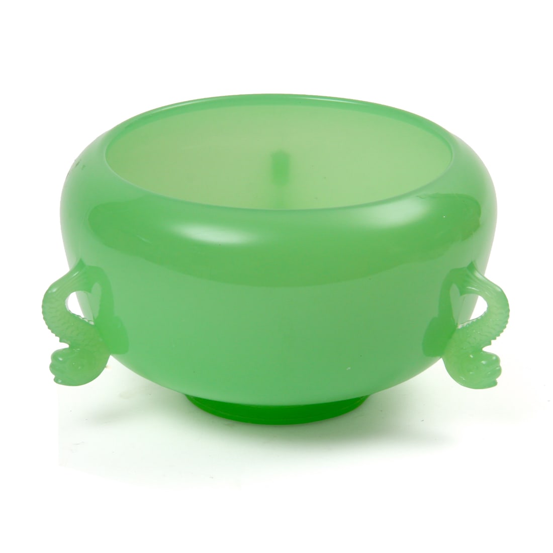 Fenton Jadeite Koi Fish Planter (1 of 5)