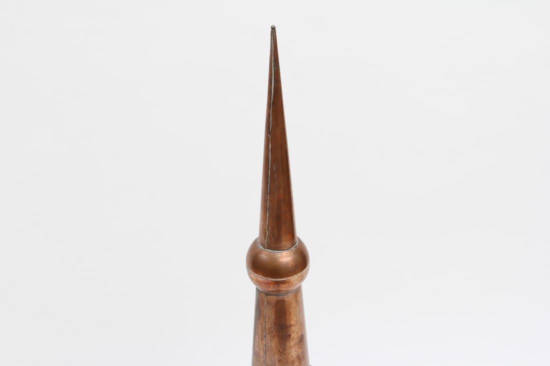 38" Handmade Copper Finial - 5