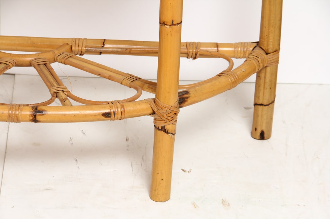Rattan Demilune Table - 3