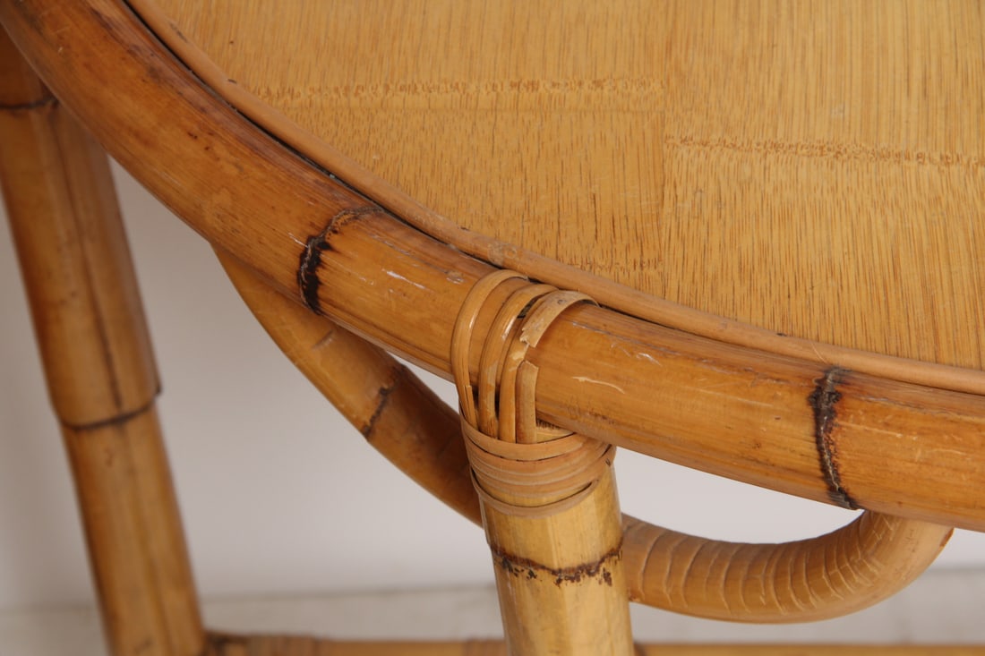 Rattan Demilune Table - 6