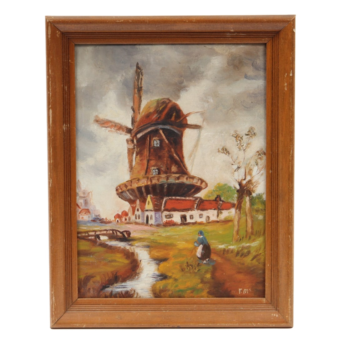 Dutch Scene Painting on Board (1 of 9)
