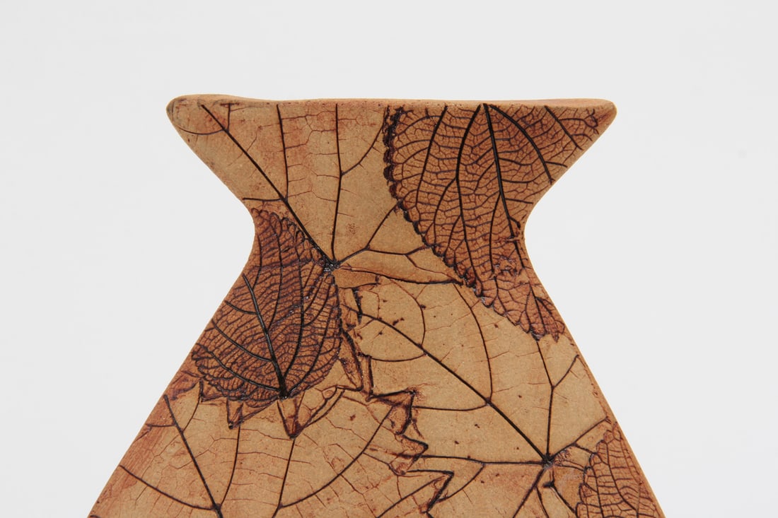 Meyer Pressed Leaf Ceramic Vase, 2003 - 2