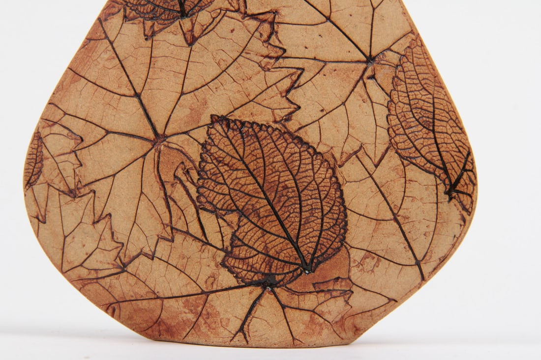 Meyer Pressed Leaf Ceramic Vase, 2003 - 3