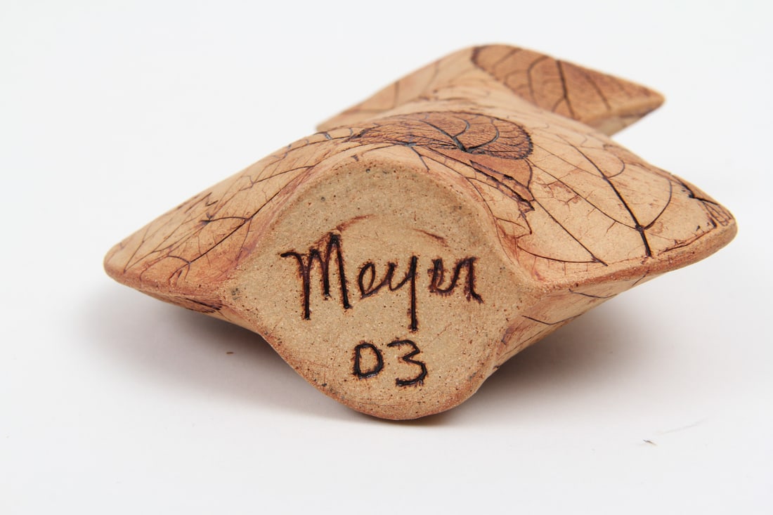Meyer Pressed Leaf Ceramic Vase, 2003 - 6