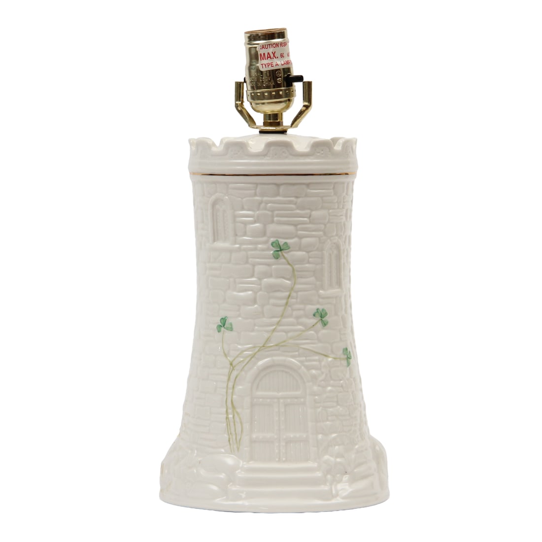 Belleek Porcelain Castle Lamp (1 of 6)