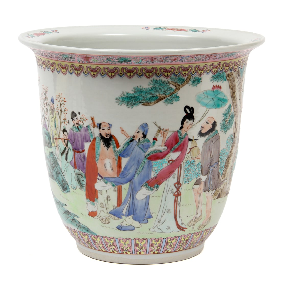 Chinese Hand-Painted Porcelain Planter (1 of 7)