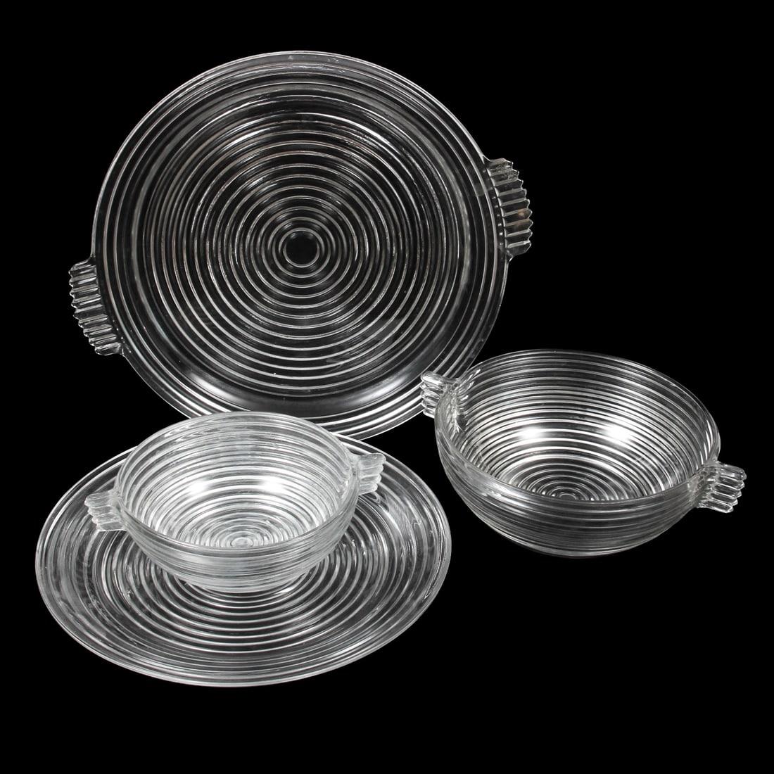 Anchor Hocking "Manhattan" Serving Pieces (1 of 4)