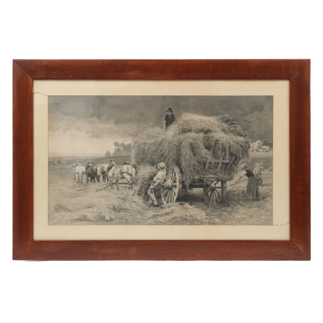 Julien Dupre, The Hay Wagon Engraving (1 of 9)