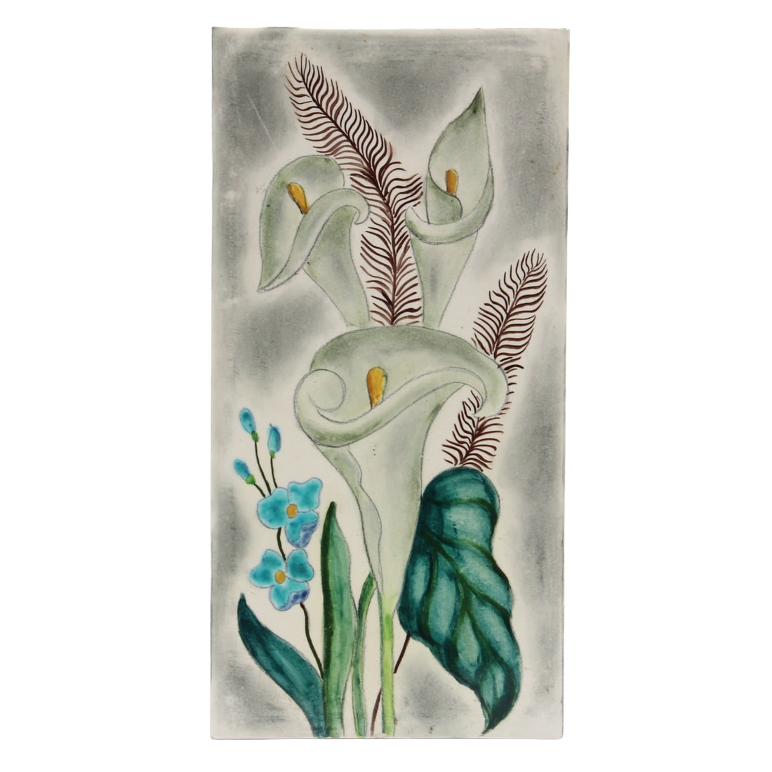 Hand-Painted Art Pottery Tile (1 of 3)
